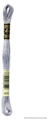 Produktbild von DMC Stickgarn Mouline Special 117MC -415, 6-fädig, 8m