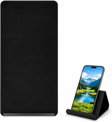 Produktbild von Telefonhalterung faltbar, verstellbar, Silikon und Aluminium, für Smartphone, Tablet, Laptop