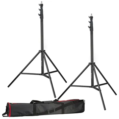 Produktbild von Bresser BR TP280 PRO 1 Lampenstativ Set 2 Stück 280 cm mit Tasche