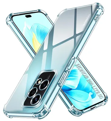 Obrázok produktu pre Techsuit Shockproof Clear Silicone puzdro pre Honor 200 Lite – priehľadné