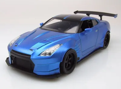 Produktbild von Nissan Skyline GT-R R35 2009 BenSopra blau Fast & Furious Modellauto 1:24 Jada Toys