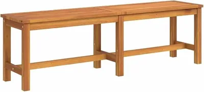 Imagen del producto de Banco de jardín de 150x35x45 cm, fabricado en madera de acacia maciza
