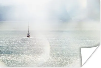 Produktbild von MuchoWow® Poster Segelboot segelt vor der Küste von Schottland 60x40 cm - Schlafzimmerdekoration