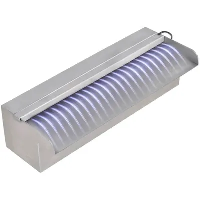 Obrázek produktu pro Obdélníková bazénová fontána s LED nerezová ocel 30 cm