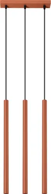 Produktbild von Pendelleuchte PASTELO 3 roter Ocker 3xG9 8W Stahl 94x5x30cm Sollux Lighting