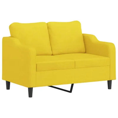 Produktbild von 2-Sitzer-Sofa Hellgelb 120 cm Stoff