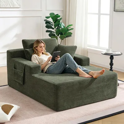 Zdjęcie produktu dla Wygodna sofa tapicerowana – nie wymaga montażu