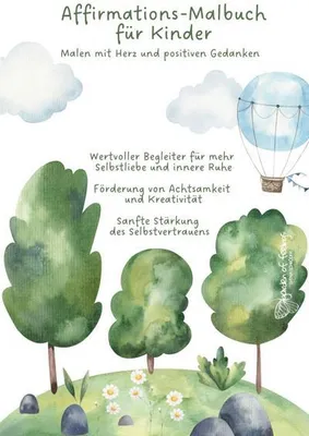 Produktbild von Affirmations-Malbuch für Kinder