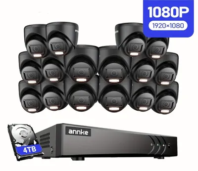 Produktbild von 4K-Überwachungssystem – IP-Kamera mit Dual-Objektiv – 180° Panoramablick – Farb-Nachtsicht