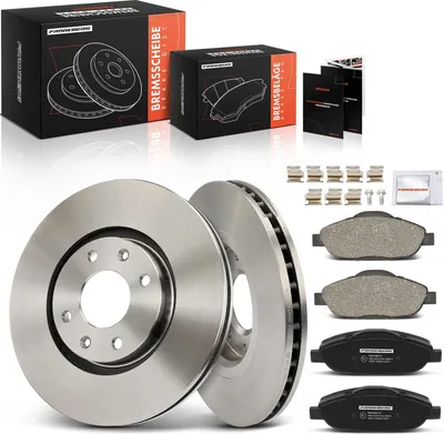 Produktbild von Frankberg 2x Bremsscheiben 4x Bremsbeläge Vorderachse für Peugeot 3008 Großraumlimousine 308 CC 308 I 308 SW I