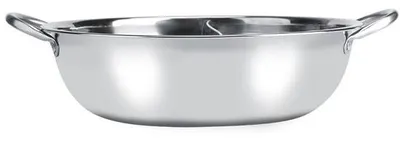 Imagen del producto de Olla para inducción - Para fondue - 27 cm - Acero inoxidable - Plateado - Compatible con diferentes tipos de cocinas