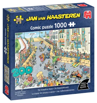 Produktbild von Jan van Haasteren - Das Seifenkistenrennen (1000 Teile), 1000 Stück(e), Landschaft, 12 Jahr(e)