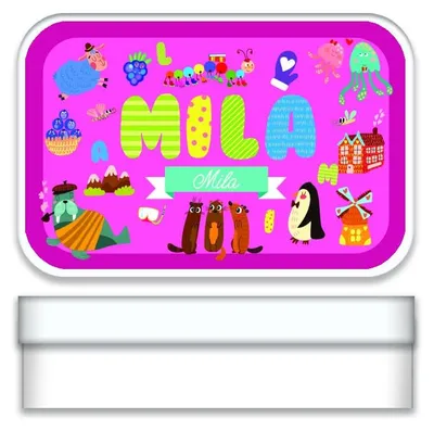 Geschenkbox "Mila", metallisch, 2,7 x 9,7 x 6,2 cm