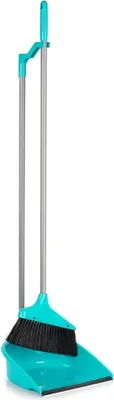 Image de Ensemble pelle et balayette à long manche - 95 cm, embout en caoutchouc