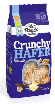 CRUNCHY OWSIANE WANILIOWE BEZGLUTENOWE BIO 325 g - BAUCK HOF