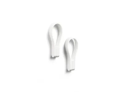 Produktbild von Zone Denmark Handtuchhalter Loop Magnet, 2er Set, Handtuchaufhänger, Handtuchclip, Silikon, White, 27925