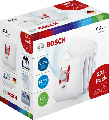 Produktbild von Bosch BBZ16GALL  Staubsaugerbeutel, 16Stk., Type G, baugl.  VZ16GALL