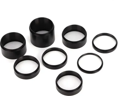 Immagine prodotto di 8 parti/set 3/5/7/10/12/15/20/30 mm Adattatore obiettivo Anello tubo di prolunga Accessori telescopio astronomico