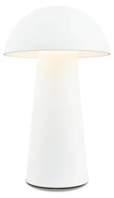 Image de Briloner LED Mini lampe de table sans fil, à intensité variable, tactile, sans fil, anti-éclaboussures, blanc, Ø12 x 19,5 cm