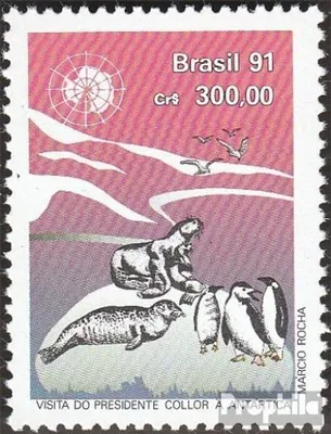 Produktbild von Briefmarken Brasilien 1991 Mi 2402 (kompl.Ausg.) postfrisch Staatspräsident in der Antarktis