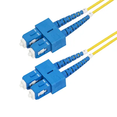 Produktbild von StarTech.com LWL Patchkabel SC/SC OS2 Singlemode Duplex 2m Gelb 9/125µm