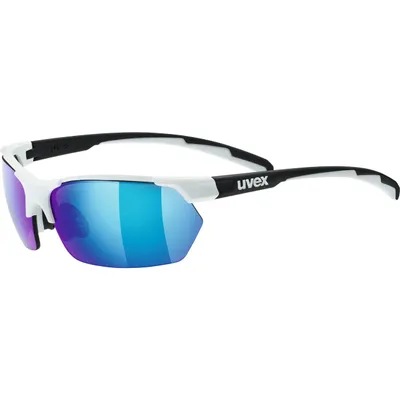 Zdjęcie produktu dla Uvex sportstyle 114, Okulary rowerowe, Półobwódkowe, Biały, Czarny, Wielo