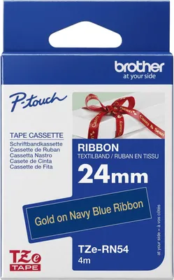 Immagine prodotto di Brother TZE-RN54 nastro per etichette Oro su blu