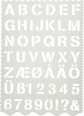 Produktbild von Creativ Company CC-Vorlage Alphabet 21x29cm