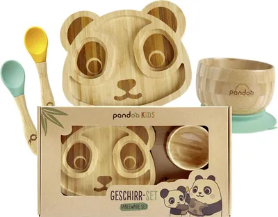 Immagine prodotto di PANDOO Kindergeschirr-Set 4-teilig 111507 4260648830674