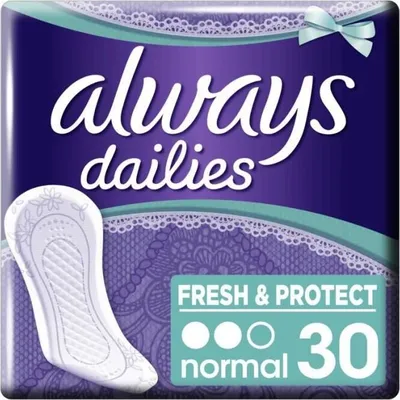 Obrázok produktu pre vždy denné Slipeinlagen Normal fresh a chrániť 30 Stück