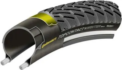 Obrázek produktu pro Continental TopContact Win Pre II, 26", Silnice, Bezdušová pneumatika, Technologie folding bead, Černá, 180 TPI (počet vláken na palec)