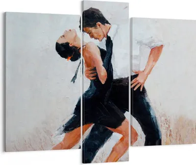 Produktbild von Bild auf Leinwand - Leinwandbild - tanzen sie - 95x80cm - Wand Bild - Wanddeko - Wandbilder - Leinwanddruck - Bilder - Kunstdruck - Wanddekoration - Leinwand bilder - Wandkunst - CB95x80-3771