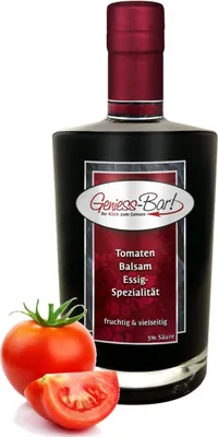 Produktbild von Tomaten Balsam Essig - Spezialität 0,7L fruchtig würzig & sehr vielseitig 5% Säure