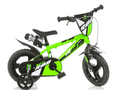 Produktbild von Jungen Kinderfahrrad – 12 Zoll MTB R88 Jungenfahrrad| Original Kinderrad mit Stützrädern - Das Fahrrad als Geschenk für Jungen - Grün