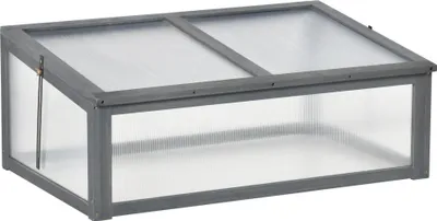 Immagine prodotto di Mini serra da giardino con pannelli trasparenti | Colore: Grigio | Dimensioni: 65x100x40 cm