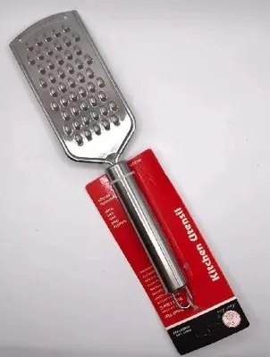 Zdjęcie produktu dla Tarka płaska ze stali nierdzewnej gruboziarnista z uchwytem KITCHEN