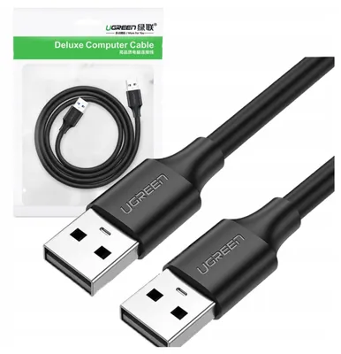Zdjęcie produktu dla Ugreen US102, 1 m, USB A, USB A, USB 2.0, 0,48 Gbit/s, Czarny