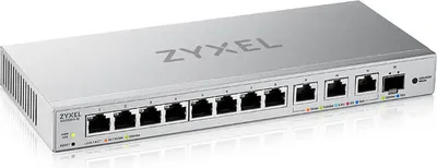 Obrázok produktu pre Zyxel XGS1250-12, Riadený, L2, 10G Ethernet (100/1000/10000), Plne duplexný režim, Montovateľné na stenu