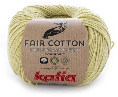 Productafbeelding van Katia Fair Baumwolle, 50 gram, 100% biologische katoen: 34 kleuren. Artikelnummer: 34