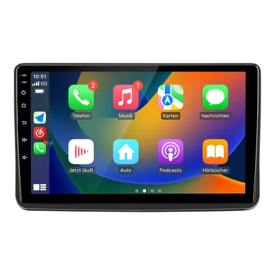 Image de Autoradio Android 15 9 pouces avec CarPlay pour Fiat Panda 312 (2012-2024) : GPS, Wi-Fi, Bluetooth, FM, DAB+, SWC, RDS, DSP, USB, processeur quadricœur, 2 Go + 64 Go