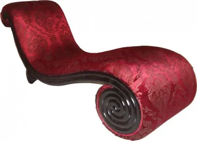 Image de Casa Padrino Chaise longue baroque Mod3 Bordeaux Rouge Motif baroque / Noir Edition Limitée - Meubles baroques