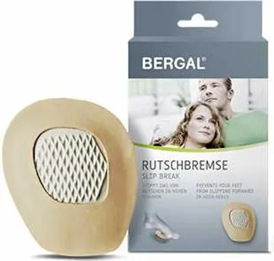 Produktbild von Bergal Rutschbremse Leder Polster Einlagen Sohlen antirutsch im Schuh