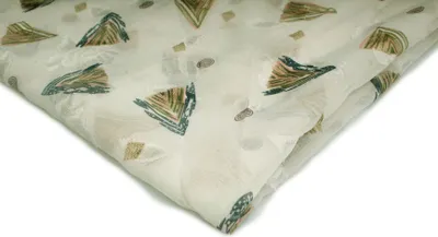 Produktbild von Bedruckter Chiffon, Muster 5, Sahne 50 x 150 cm