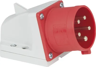 Zdjęcie produktu dla PCE CEE 32 A/400 V 5P Uchwyt ścienny - męski Rot - IP44