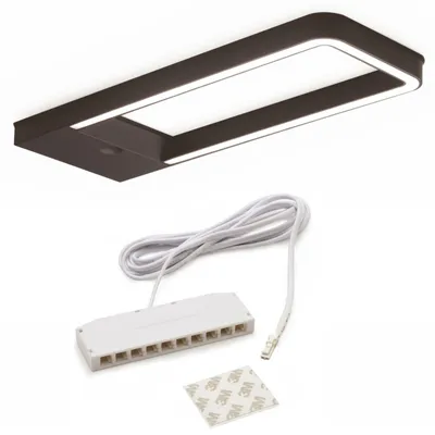 Produktbild von Domus Line LED Unterbauleuchte SOTTI mit Sensor warmweiß 3000 K – 186 x 67 mm, 12 V, 5 W, schwarz