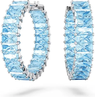 Zdjęcie produktu dla Swarovski Creoles Uni Matrix Baguette Cut Blue 5659037