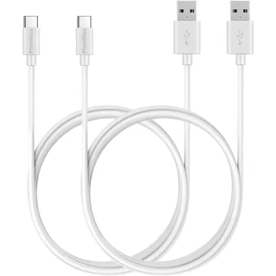 Produktbild von 2 m langes Kabel für Xbox Series X / Xbox Series S-Controller – USB-C-Kabel, weiß [2ER-PACK] Phonillico®