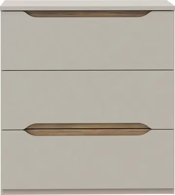 Zdjęcie produktu dla Schubkastenkommode >EDWAL< in Sand / Mauvelle Eiche - 85,1x92,3x41,5cm (BxHxT)