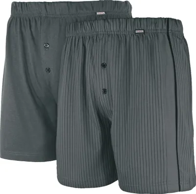 Produktbild von Adamo 2er-Pack Boxershorts dunkelgrau Übergröße