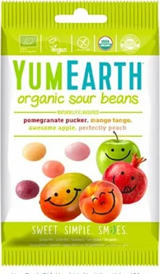 Obrázok produktu pre YumEarth kyslé fazuľové cukríky EKO 50g YUMEARTH